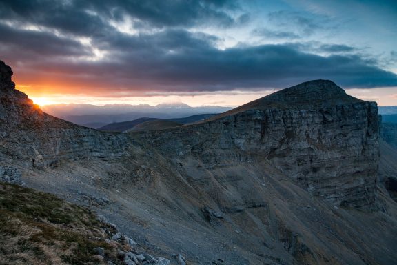Lever de Soleil depuis le plateau d'Ambel