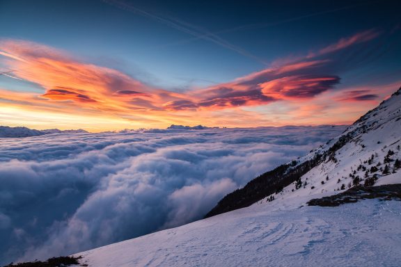 Depuis le col de l'Arc