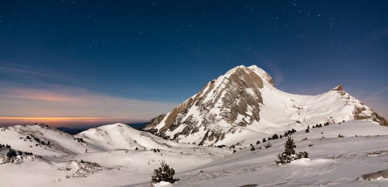 Grand Veymont sous la pleine Lune